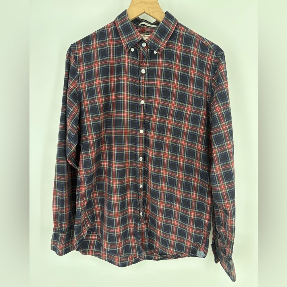 Thomas Mason® for J.Crew Plaided Slim Flannel Shirt